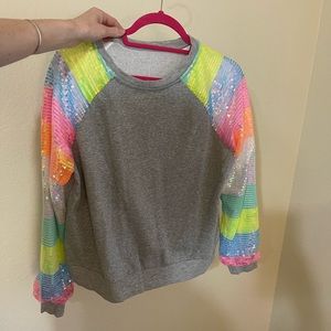 Neon Sequin Sweater